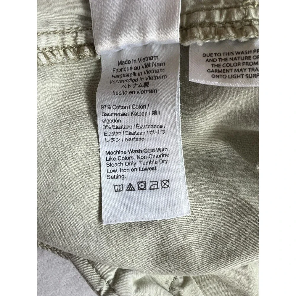 J. Crew Reimagined Women's Ivory Stretch Chino Summer Shorts Size 4 H5807